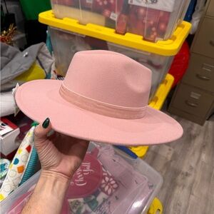 BNWT  Pink Women's Fedora Hat